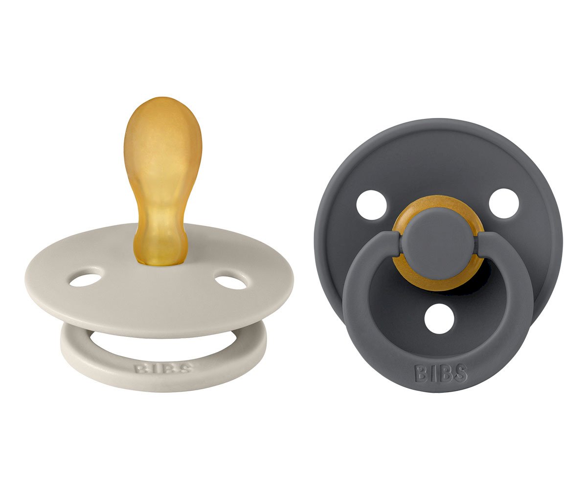 2 Chupetes BIBS Colour Simétrica Sand/Iron T.2 6-18m - Imagen 3