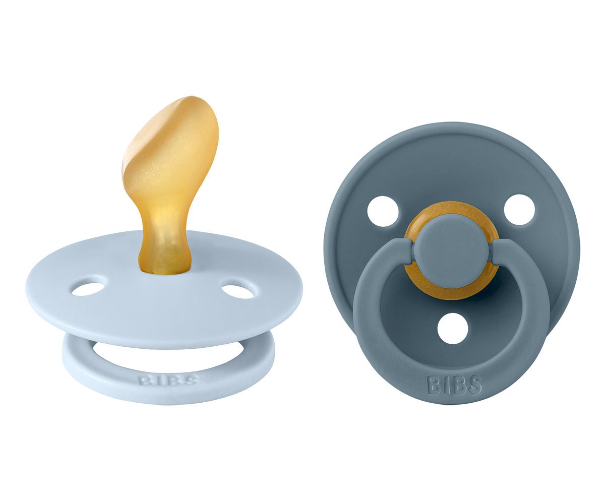 2 Chupetes BIBS Colour Anatómica Blue/PetrolT.2 6-18m - Imagen 2