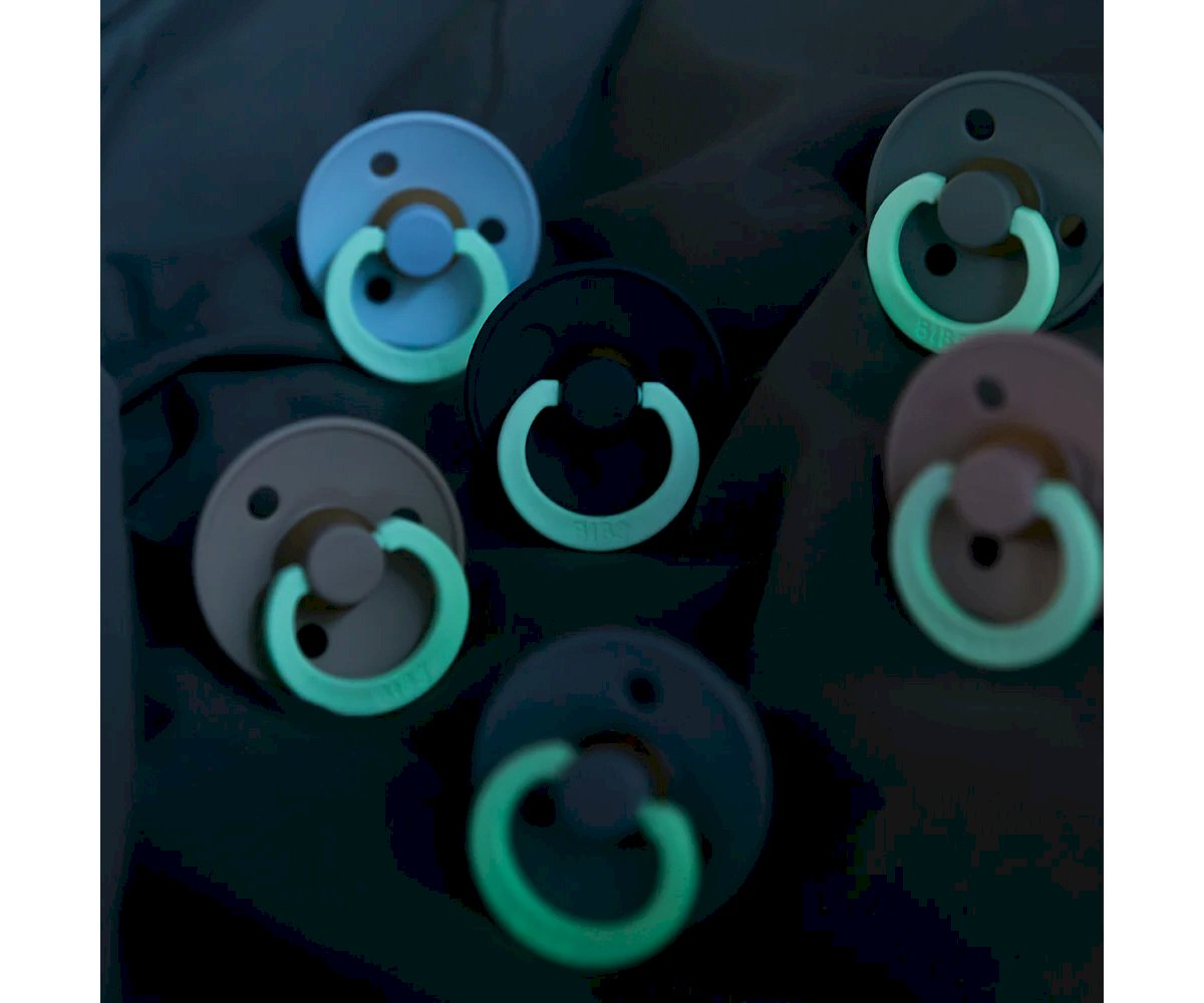 2 Chupetes Nocturnos BIBS Colour Round BLUSH VAINILLA 6-18M - Imagen 6