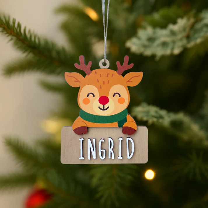 Adorno de Navidad personalizado - Reno