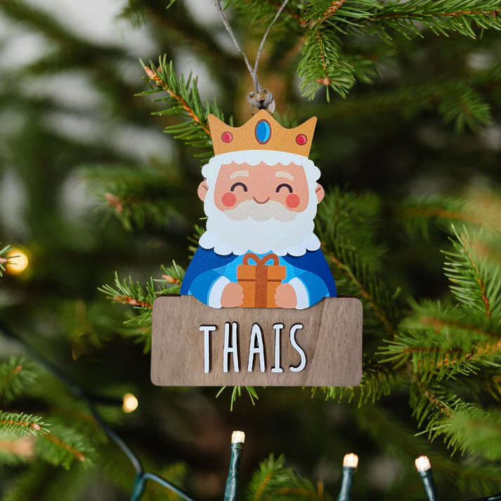 Adorno de Navidad personalizado Reyes Magos - Melchor