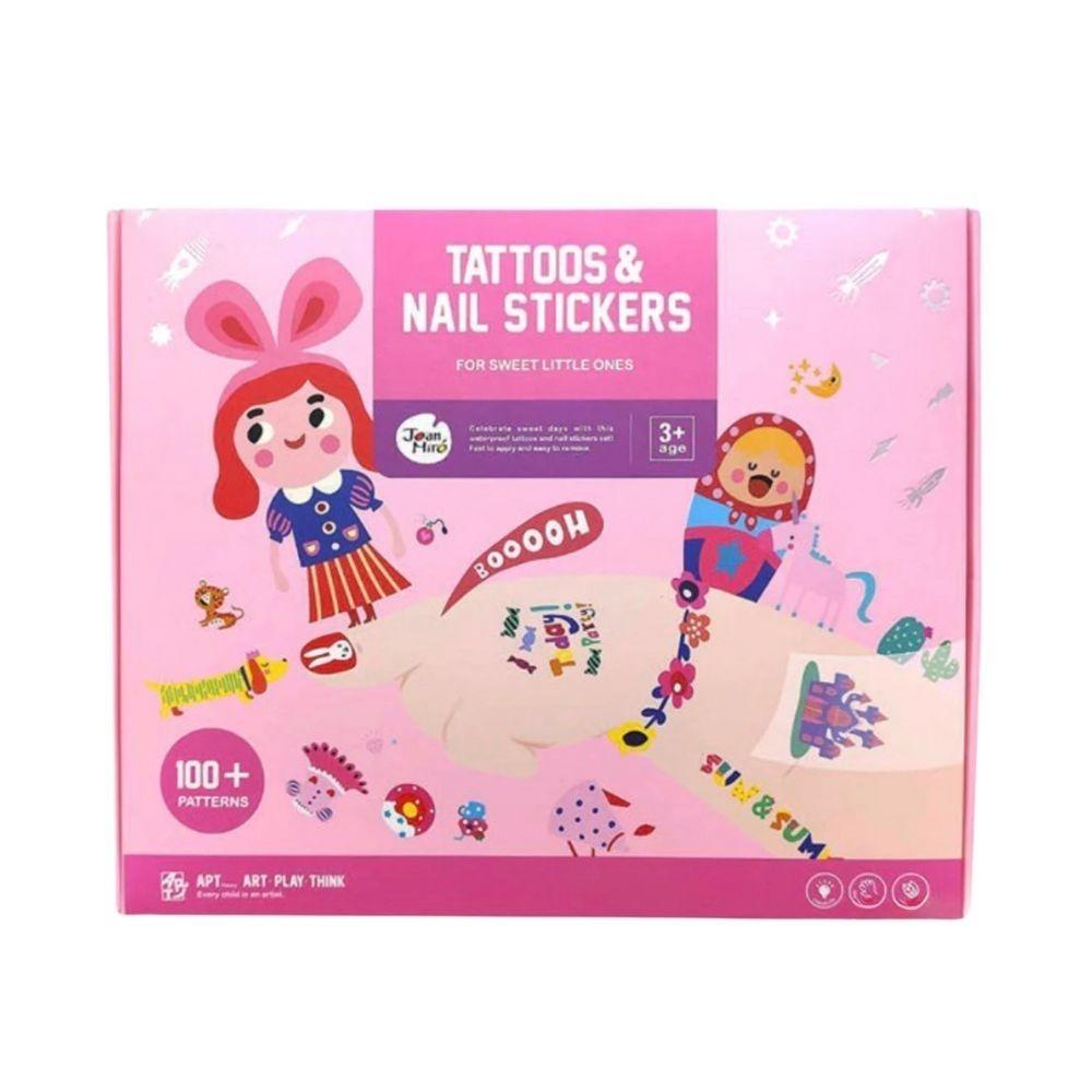 Set Stickers Uñas y Tattoo Jarmelo