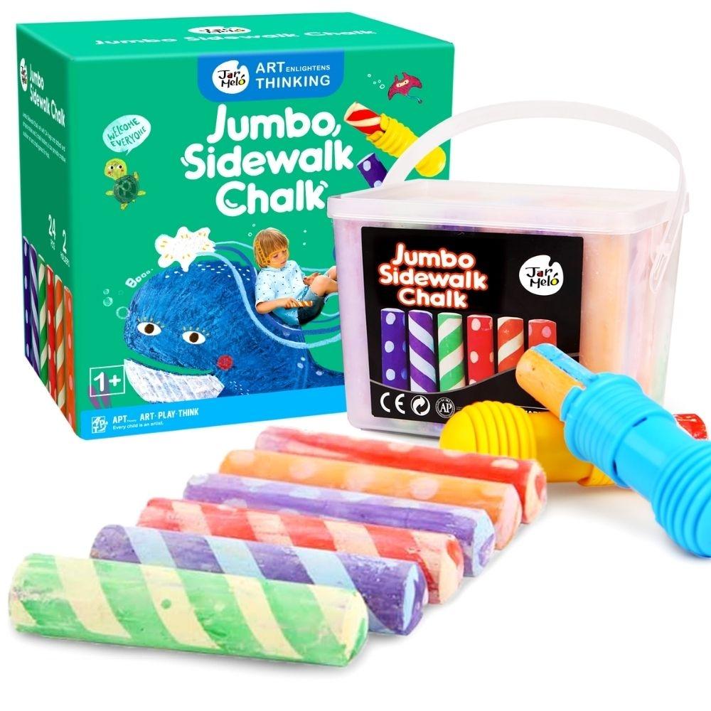 Tizas lavables (24 ud. + 2 soportes)