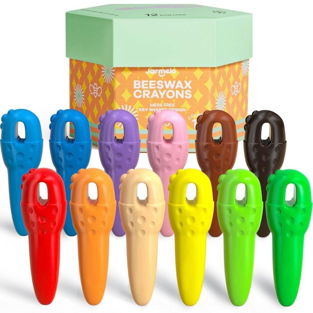 Crayones KEY de cera de abeja (12 ud.) Jarmelo
