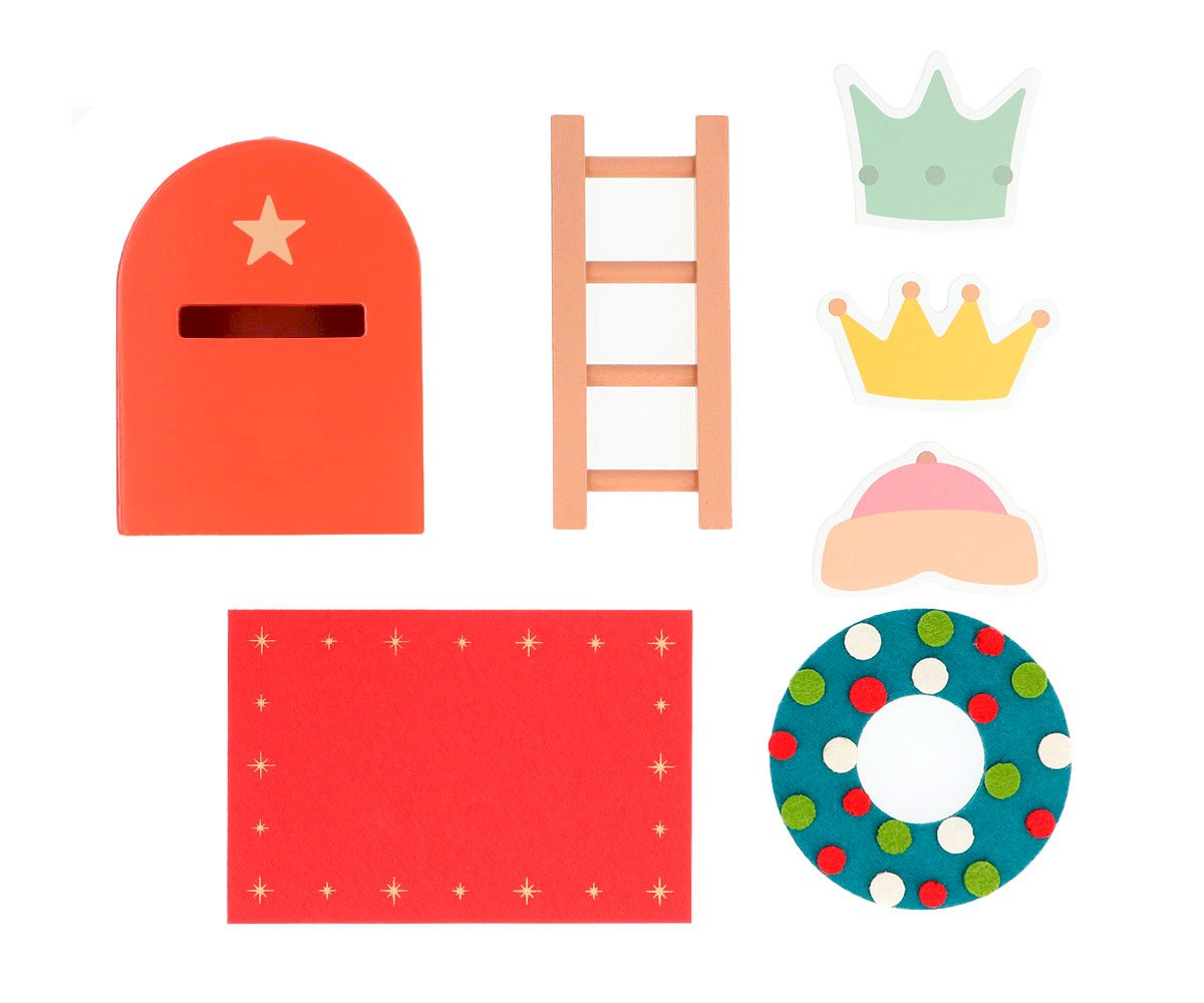 Buzón Mágico Rojo y Complementos Puerta