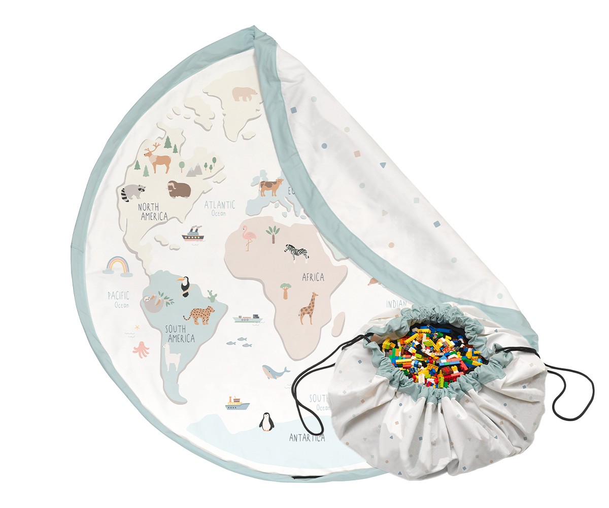 Saco Reversible Play & Go Noomad Worldmap Colour