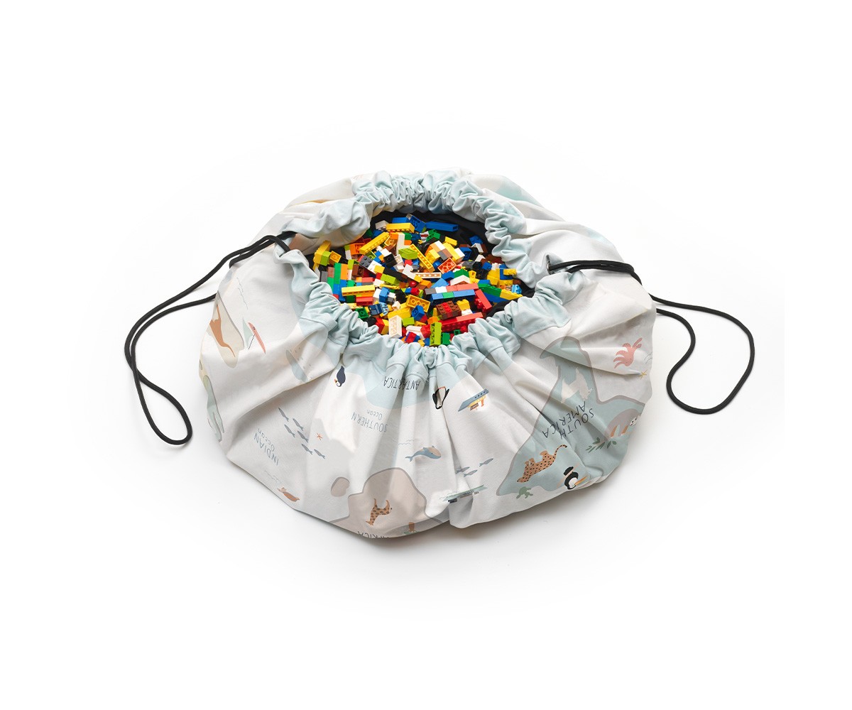 Saco Reversible Play & Go Noomad Worldmap Colour - Imagen 5