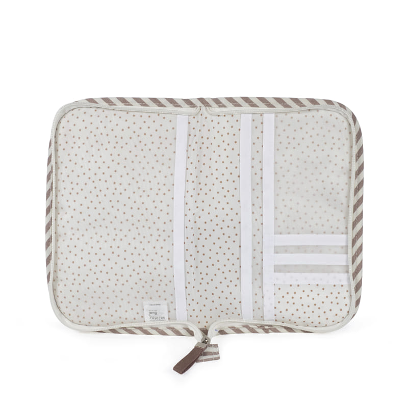 Portadocumentos Praliné Rayas Moka - Imagen 3