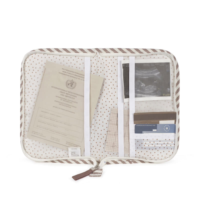 Portadocumentos Praliné Rayas Moka - Imagen 4