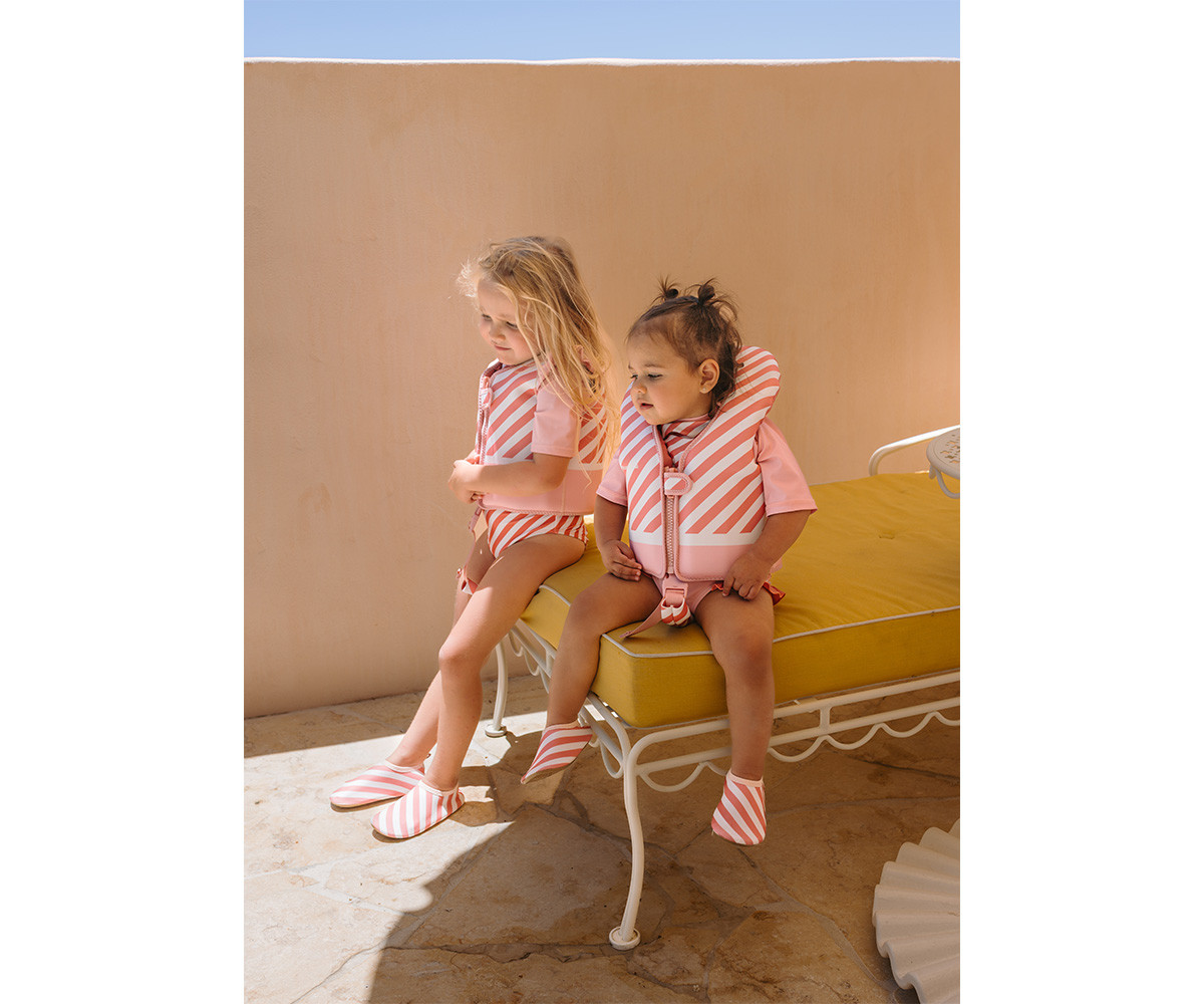 Chaleco Flotador Aprendizaje Stripes Bloom & Blush Talla 1-2 años - Imagen 2