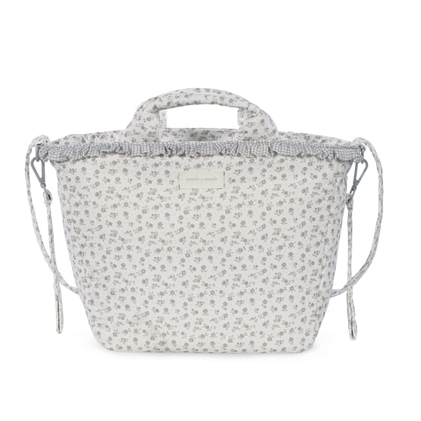 Bolsa Canastilla Little Bloom Flor Gris - Imagen 3