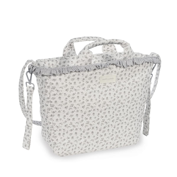 Bolsa Canastilla Little Bloom Flor Gris