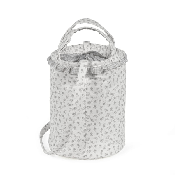 Bolsa Bucket Little Bloom Flor Gris - Imagen 6