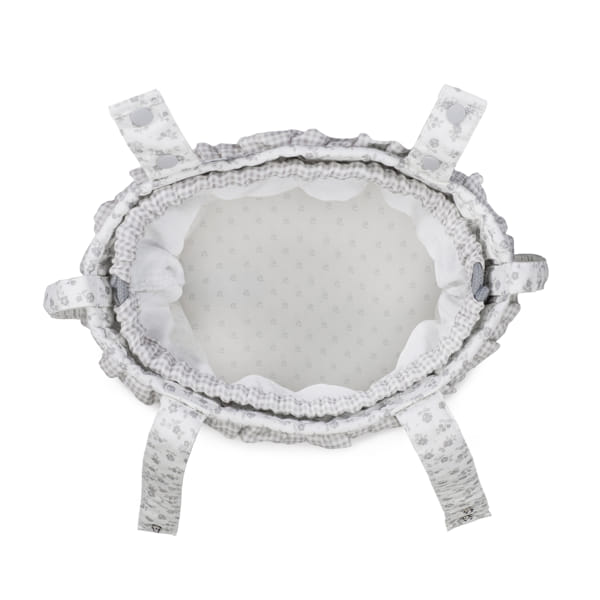 Bolsa Bucket Little Bloom Flor Gris - Imagen 4