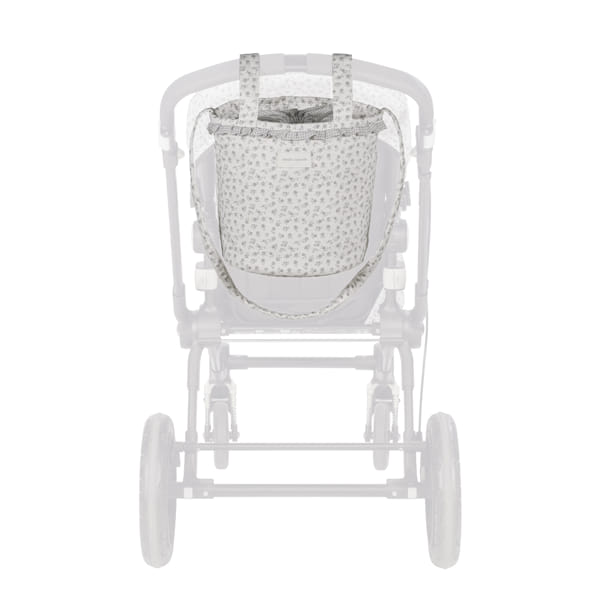 Bolsa Bucket Little Bloom Flor Gris - Imagen 2