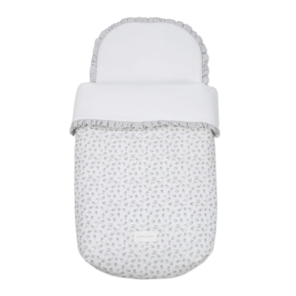 Saco Cuco Little Bloom Flor Gris TOG 2,5