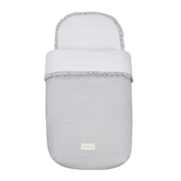 Saco Cuco Little Bloom Vichy Gris TOG 2,5