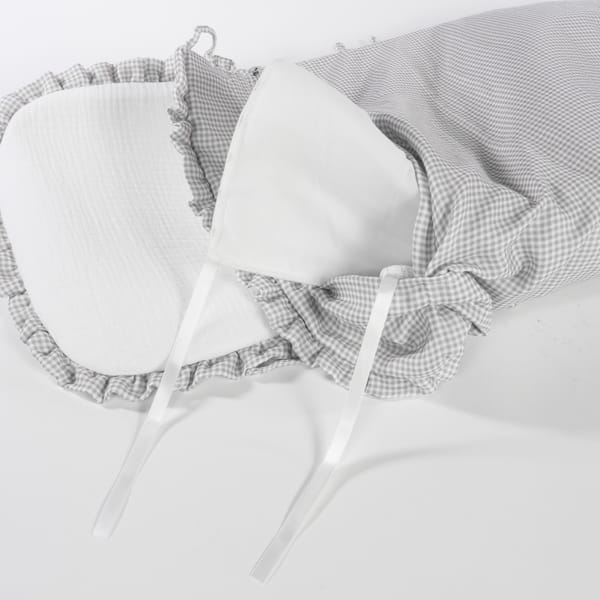 Saco Cuco Little Bloom Vichy Gris TOG 2,5 - Imagen 3