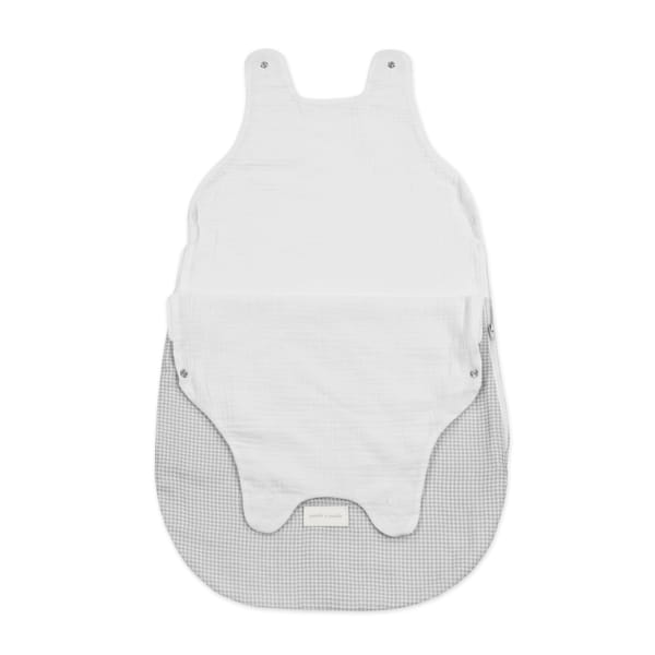 Saco Dormir verano Little Bloom Vichy Gris TOG 0,5 - Imagen 3