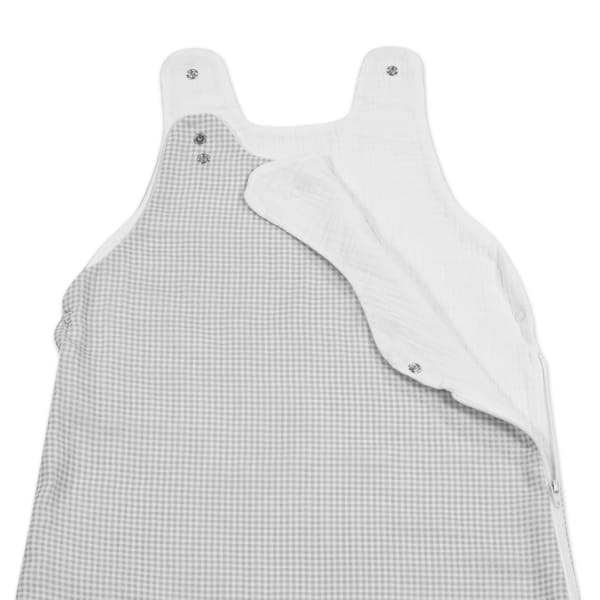 Saco Dormir verano Little Bloom Vichy Gris TOG 0,5 - Imagen 2