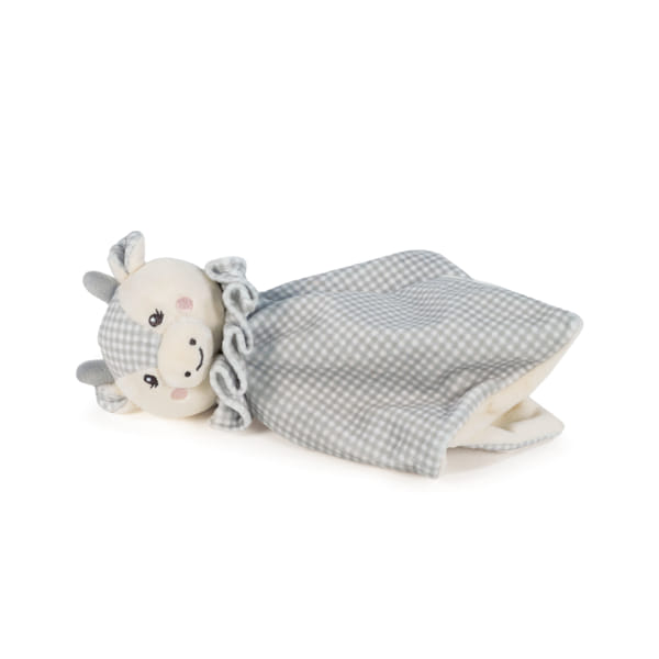 Doudou Vaca Little Bloom Gris - Imagen 4