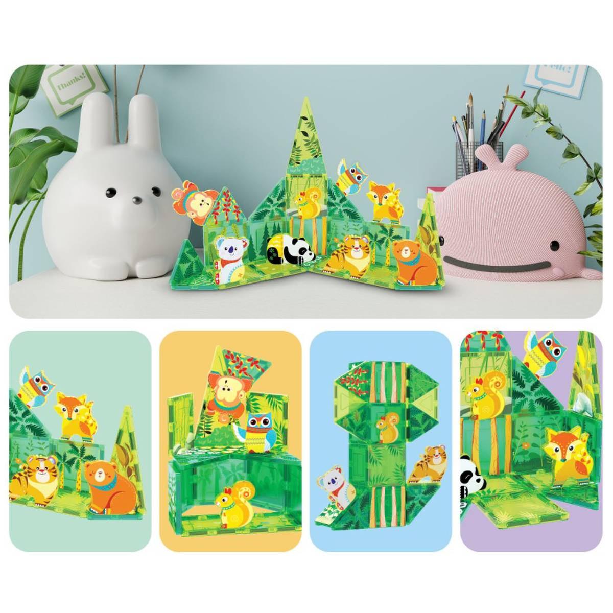 Picasso Tiles - Bloques Magnéticos Bosque - Imagen 3