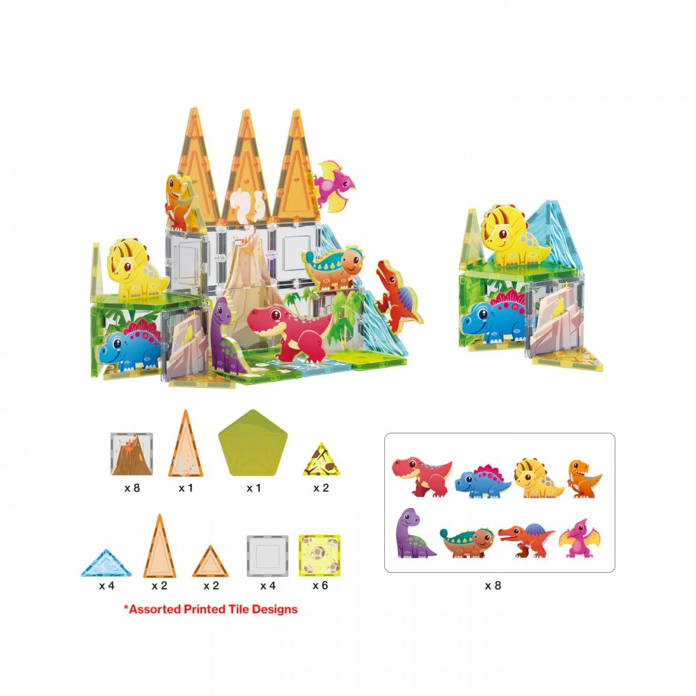 Picasso Tiles - Bloques Magnéticos Dinosaurios - Imagen 10