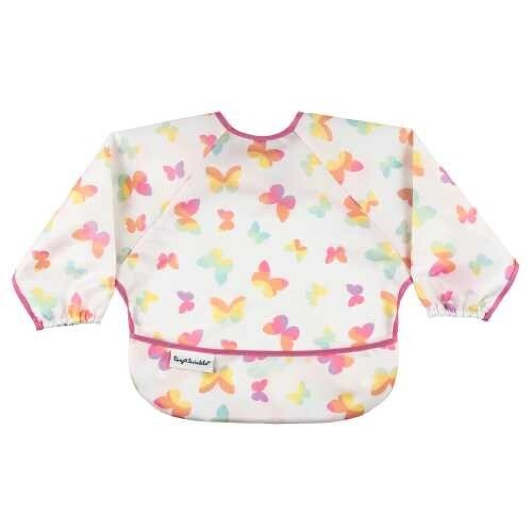 BABERO CON MANGAS -S-6-24 meses MARIPOSAS